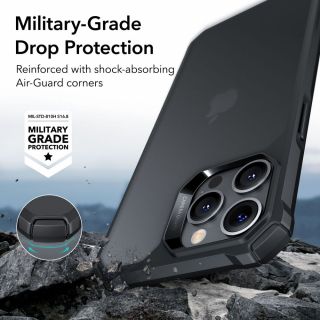 ESR Air Armor iPhone 14 Pro ütésálló hátlap tok - fekete