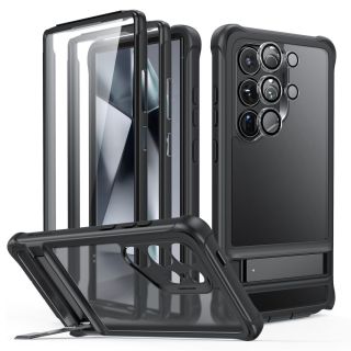 ESR Armor KickStand Samsung Galaxy S24 Ultra kemény hátlap tok kitámasztóval  - fekete