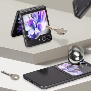 Whitestone Samsung Galaxy Z Flip 5 külső kijelzővédő üveg + belső kijelzővédő fólia + kameravédő üveg - 2db