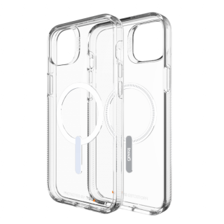 Gear4 Crystal Palace Snap MagSafe iPhone 14 Plus ütésálló kemény hátlap tok - átlátszó