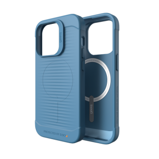 Gear4 Havana Snap MagSafe iPhone 14 Pro Max ütésálló kemény hátlap tok - kék