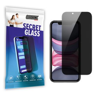 GrizzGlass SecretGlass iPhone 11 betekintésgátló kijelzővédő üvegfólia
