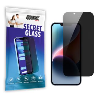 GrizzGlass SecretGlass iPhone 14 Plus / 15 Plus betekintésgátló kijelzővédő üvegfólia