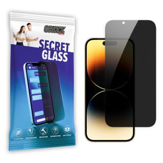 GrizzGlass SecretGlass iPhone 14 Pro betekintésgátló kijelzővédő üvegfólia