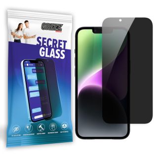 GrizzGlass SecretGlass iPhone 15 Plus / 14 Plus betekintésgátló kijelzővédő üvegfólia