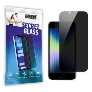 GrizzGlass SecretGlass iPhone SE (2020) betekintésgátló kijelzővédő üvegfólia