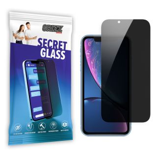 GrizzGlass SecretGlass iPhone XR betekintésgátló kijelzővédő üvegfólia