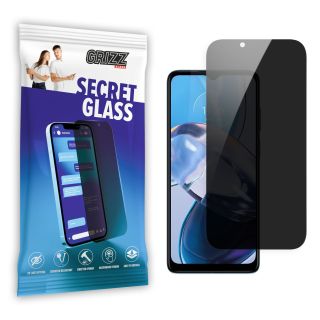 GrizzGlass SecretGlass Motorola Moto E20 betekintésgátló kijelzővédő üvegfólia
