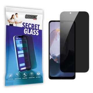 GrizzGlass SecretGlass Motorola Moto E22i betekintésgátló kijelzővédő üvegfólia