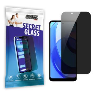 GrizzGlass SecretGlass Motorola Moto E30 betekintésgátló kijelzővédő üvegfólia