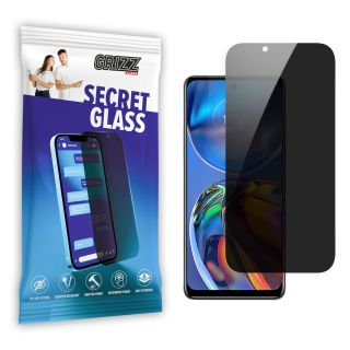 GrizzGlass SecretGlass Motorola Moto E32 betekintésgátló kijelzővédő üvegfólia