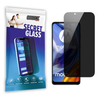 GrizzGlass SecretGlass Motorola Moto E32s betekintésgátló kijelzővédő üvegfólia