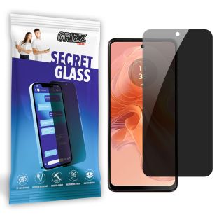GrizzGlass SecretGlass Motorola Moto G04s betekintésgátló kijelzővédő üvegfólia