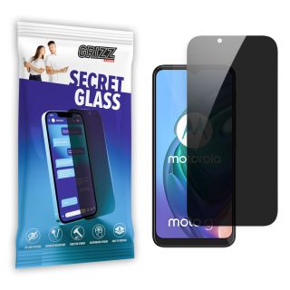 GrizzGlass SecretGlass Motorola Moto G10 betekintésgátló kijelzővédő üvegfólia