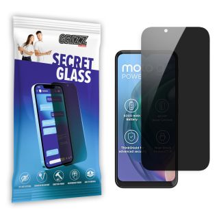 GrizzGlass SecretGlass Motorola Moto G10 Power betekintésgátló kijelzővédő üvegfólia