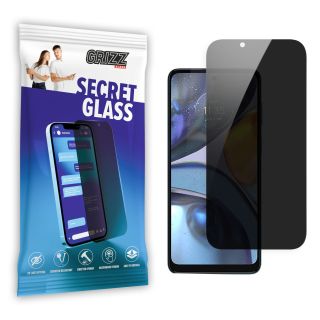 GrizzGlass SecretGlass Motorola Moto G22 betekintésgátló kijelzővédő üvegfólia
