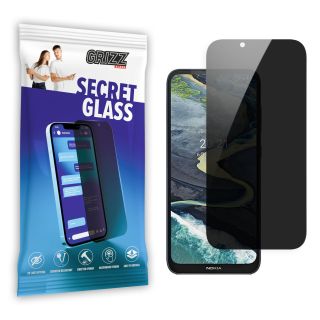 GrizzGlass SecretGlass Nokia C20 Plus betekintésgátló kijelzővédő üvegfólia
