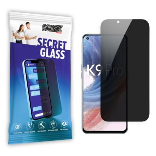 GrizzGlass SecretGlass Oppo K9 Pro 5G betekintésgátló kijelzővédő üvegfólia