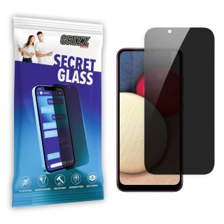GrizzGlass SecretGlass Samsung Galaxy A02s betekintésgátló kijelzővédő üvegfólia