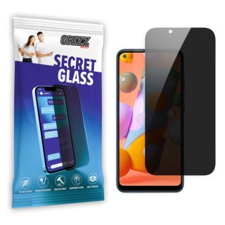 GrizzGlass SecretGlass Samsung Galaxy A11 betekintésgátló kijelzővédő üvegfólia