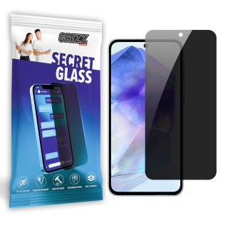 GrizzGlass SecretGlass Samsung Galaxy A55 betekintésgátló kijelzővédő üvegfólia