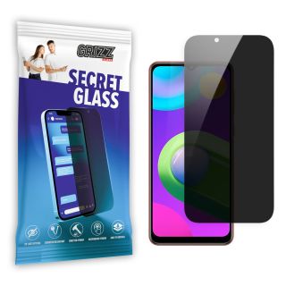 GrizzGlass SecretGlass Samsung Galaxy M02 betekintésgátló kijelzővédő üvegfólia