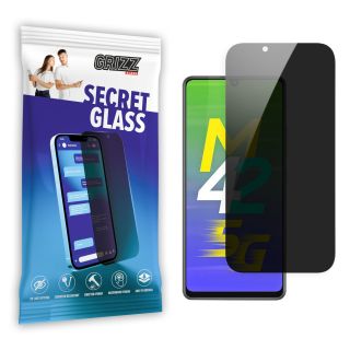 GrizzGlass SecretGlass Samsung Galaxy M42 5G betekintésgátló kijelzővédő üvegfólia