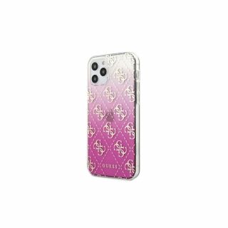 Guess 4G Gradient iPhone 12/12 Pro szilikon tok - rózsaszín