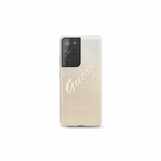 Guess Glitter Gradient Samsung Galaxy S21 Ultra kemény hátlap tok - arany