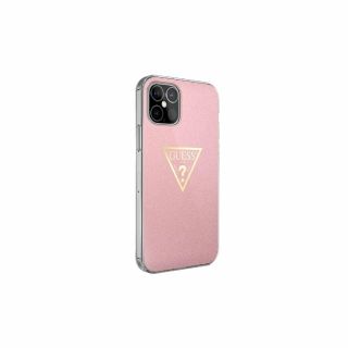Guess Metallic Collection iPhone 12 mini szilikon tok - rózsaszín
