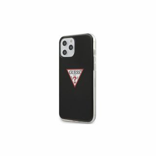 Guess Triangle Collection iPhone 12/12 Pro szilikon tok - fekete