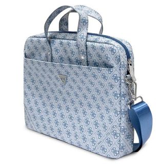 Guess Saffiano 4G Hot Stamp GUCB15P4TB univerzális laptop bőr táska 16”-ig - kék
