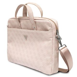 Guess Saffiano 4G Hot Stamp GUCB15P4TP univerzális laptop bőr táska 16”-ig - rózsaszín