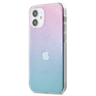 Guess 3D Pattern GUHCP12S3D4GGBP iPhone 12 mini kemény hátlap tok - kék/rózsaszín