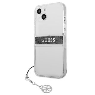 Guess GUHCP13SKB4GGR iPhone 13 mini kemény hátlap tok + medál - átlátszó