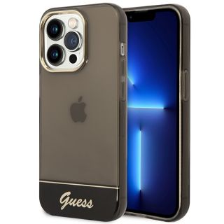 Guess GUHCP14XHGCOK iPhone 14 Pro Max kemény hátlap tok - fekete/átlátszó