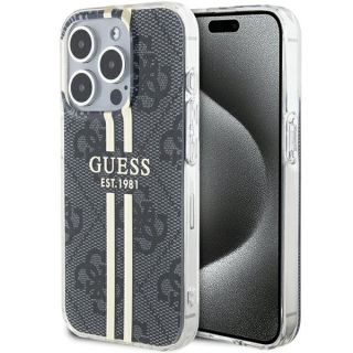 Guess GUHCP15LH4PSEGK iPhone 15 Pro kemény hátlap tok - fekete