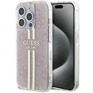 Guess GUHCP15LH4PSEGP iPhone 15 Pro kemény hátlap tok - rózsaszín