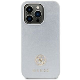 Guess GUHCP15MPS4DGPS iPhone 15 Pro szilikon hátlap tok - ezüst
