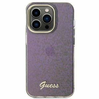 Guess GUHCP15SHDECMP iPhone 15 kemény hátlap tok - irizáló/rózsaszín