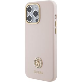Guess GUHCP15XM4DGPP iPhone 15 Pro Max szilikon hátlap tok - rózsaszín