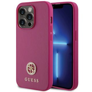 Guess GUHCP15XPS4DGPP iPhone 15 Pro Max szilikon hátlap tok - rózsaszín