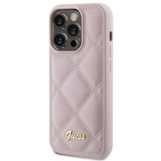 Guess GUHCP15XPSQSQSP iPhone 15 Pro Max bőr hátlap tok - rózsaszín