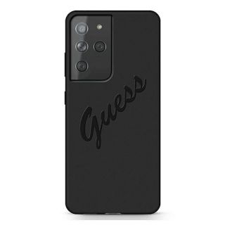Guess GUHCS21LLSVSBK Samsung Galaxy S21 Ultra kemény hátlap tok - fekete