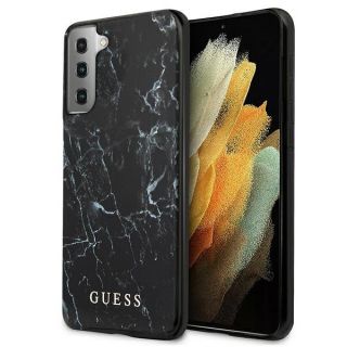 Guess GUHCS21MPCUMABK Samsung Galaxy S21+ Plus kemény hátlap tok -  fekete márvány