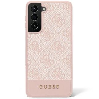 Guess GUHCS23SG4GLPI Samsung Galaxy S23 bőr hátlap tok - rózsaszín
