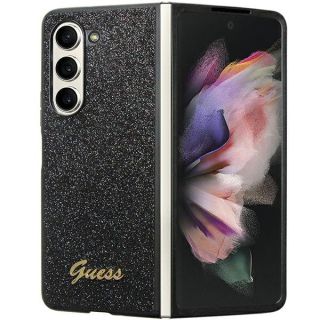 Guess GUHCZFD5HGGSHK Samsung Galaxy Z Fold 5 kemény hátlap tok - csillámos/fekete