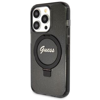 Guess GUHMP13LHRSGSK MagSafe iPhone 13 / 13 Pro kemény hátlap tok - fekete