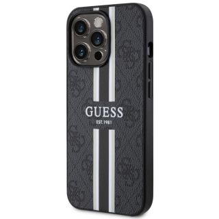Guess GUHMP13XP4RPSK MagSafe iPhone 13 Pro Max bőr hátlap tok - fekete