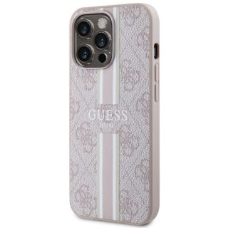 Guess GUHMP13XP4RPSP MagSafe iPhone 13 Pro Max bőr hátlap tok - rózsaszín